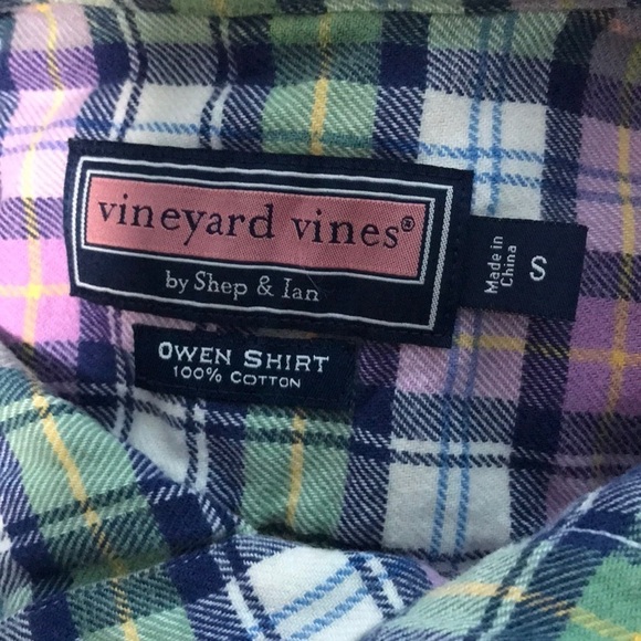 Vineyard Vines Flannel Owen Button Down Shirt - Picture 4 of 4